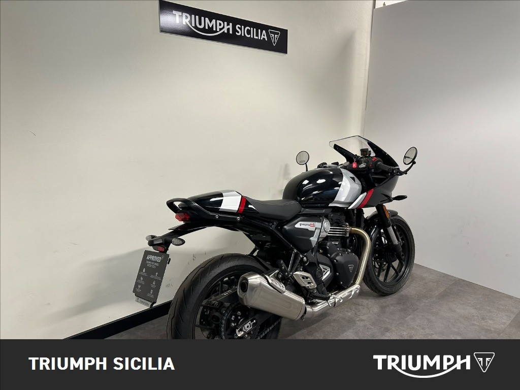 TRIUMPH Thruxton 400 Phantom Black / Aluminium Silver Abs