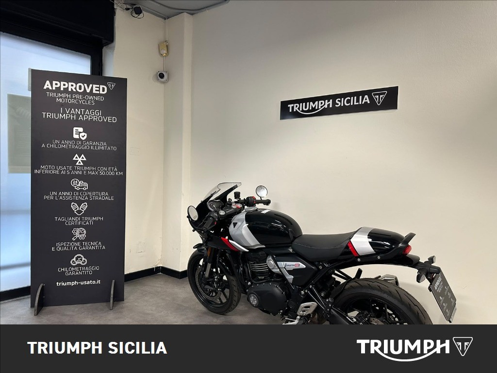 TRIUMPH Thruxton 400 Phantom Black / Aluminium Silver Abs